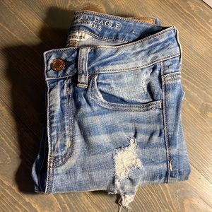 Distressed American Eagle Jeans